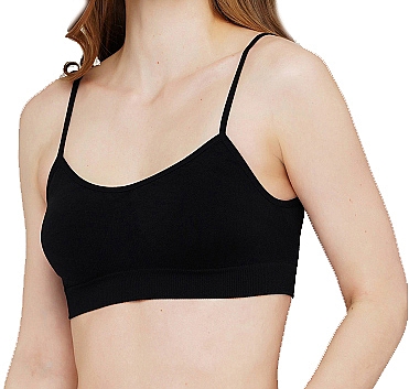 Nahtloses Damen-Top CAMI TOP black - Giulia — Bild N1