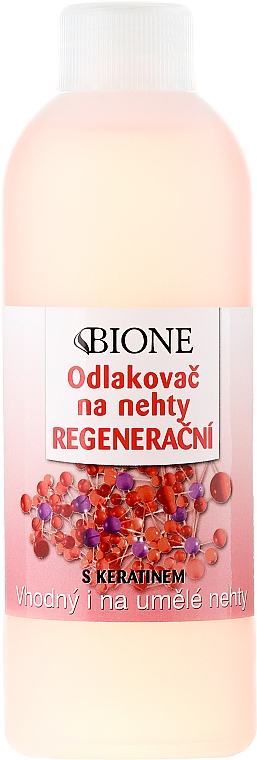 Regenerierender Nagellackentferner mit Keratin - Bione Cosmetics Regenerative Nail Polish Remover