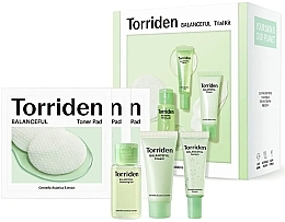 Düfte, Parfümerie und Kosmetik Set - Torriden Balanceful Skin Care Trial Kit (serum/10ml + cr/20ml + gel/30ml + pad/6szt)