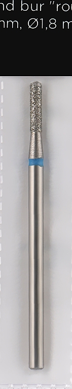 Diamant-Nagelfräser Abgerundeter Zylinder L-8 mm 1,8 mm blau - Head The Beauty Tools — Bild N1