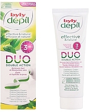 Düfte, Parfümerie und Kosmetik Enthaarungscreme für den Körper mit Minze und grünem Tee - Byly DUO Double Action Mint & Green Tea