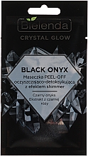 Reinigende Detox Peel-Off Gesichtsmaske mit schwarzem Onyx und schwarzer Rose - Bielenda Crystal Glow Black Onyx Peel-off Mask — Foto N1