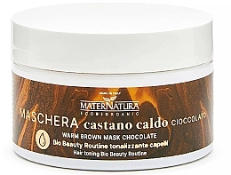 Düfte, Parfümerie und Kosmetik Tonisierende Haarmaske - MaterNatura Warm Chocolate Brown Mask