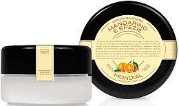 Düfte, Parfümerie und Kosmetik Rasiergel - Mondial Luxury Shaving Cream Plexi Bowl Mandarin