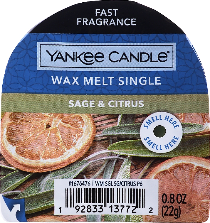 Aromatisches Wachs - Yankee Candle Classic Wax Sage & Citrus — Bild N1