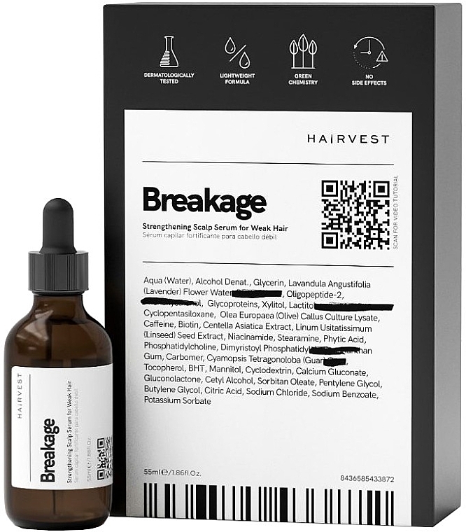 Kopfhautserum für schwaches Haar - Hairvest Breakage Strengthening Scalp Serum For Weak Hair — Bild N1