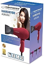 Düfte, Parfümerie und Kosmetik Haartrockner rot - Esperanza EBH003R Hair Dryer Aurora