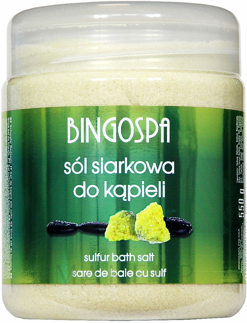 Badesalz mit Schwefel - BingoSpa Sulphur Bath Salt — Foto 550 g