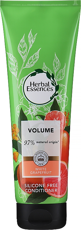 Haarspülung mit weißer Grapefruit - Herbal Essences White Grapefruit Silicone Free Conditioner 97% Natural Origin — Bild N1