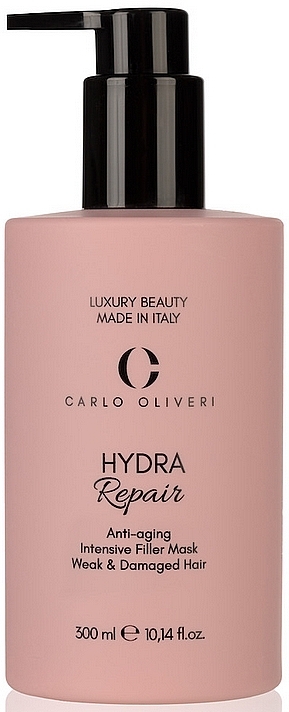 Anti-Aging Maske für schwaches und geschädigtes Haar - Carlo Oliveri Hydra Repair Anti-Aging Intensive Filler Mask Weak — Bild N1