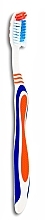 Zahnbürste mittel blau mit orange - Wellbee — Bild N1