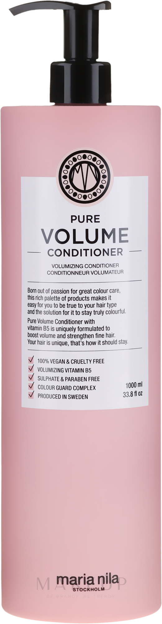 Conditioner für mehr Volumen mit Vitamin B5 - Maria Nila Pure Volume Condtioner — Bild 1000 ml