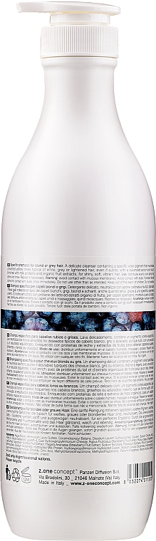 Shampoo für blondes und graues Haar mit Bio-Blaubeerextrakt und Milchproteinen - Milk Shake Silver Shine Light Shampoo — Bild N3