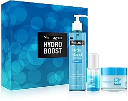 Gesichtspflegeset - Neutrogena Hydro Boost Set (Gesichtsgel 200ml + Gesichtsserum 15ml + Gesichtsgel 50ml) — Bild N1