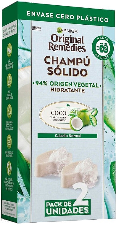 Festes Shampoo mit Kokosnuss und Aloe Vera - Garnier Original Remedies Solid Shampoo — Bild N3