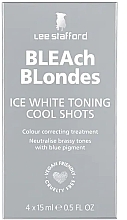 Düfte, Parfümerie und Kosmetik Sofortige Platintönung für blondiertes Haar - Lee Stafford Ice White Cool Shots