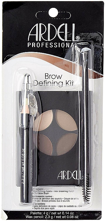 Make-up Set (Make-up Palette 4g + Wimpernbürste + Augenbrauenpinsel) - Ardell Brow Defining Kit — Bild N1