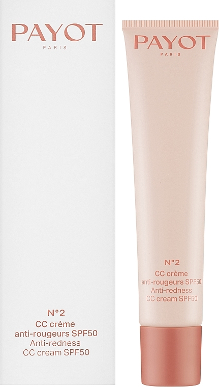 Korrigierende CC Gesichtscreme gegen Rötungen SPF 50+ - Payot Creme №2 CC Cream — Bild N2