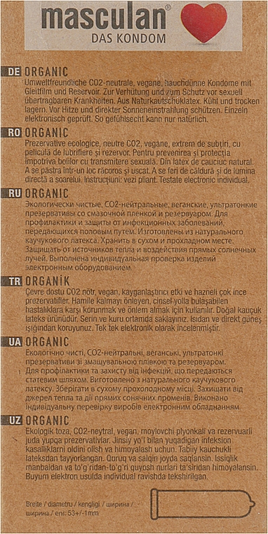 Kondomen Organic - Masculan — Bild N4