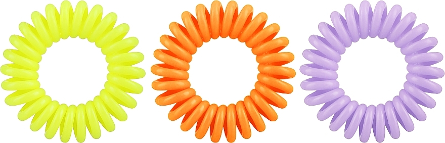 Haargummis 3.5 cm gelb, orange, lila 3 St. - Ronney Professional S15 MET Funny Ring Bubble  — Bild N2