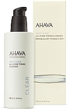 Tonisierendes Augen- und Gesichtsreinigungsmittel zum Abschminken - Ahava Time To Clear All in One Toning Cleanser — Bild N2