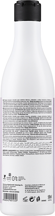 Shampoo für helles und graues Haar mit Anti-Gelb-Effekt - Glossco Treatment White & Silver Shampoo — Bild N2