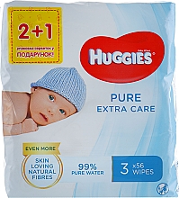 Feuchttücher für Babys Pure Extra Care 2+1, 3x56 St. - Huggies — Bild N3