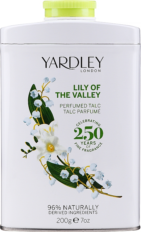 Yardley Contemporary Classics Lily Of The Valley - Parfümiertes Talkum mit Maiglöckchenduft