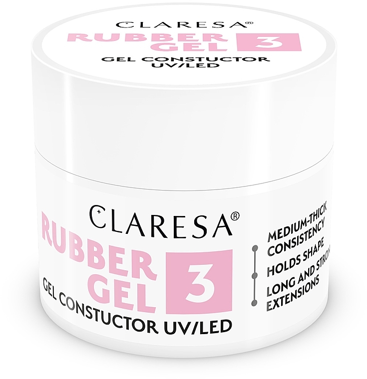 Gel zur Nagelverlängerung 90 g - Claresa Rubber Gel — Bild N2