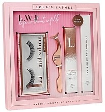 Düfte, Parfümerie und Kosmetik Set - Lola's Lashes Into U Hybrid Magnetic Eyelash Kit (Eyeliner 3ml + Make-up-Entferner 2.5ml + magnetische falsche Wimpern 1 Paar + Applikator)