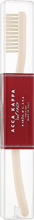 Zahnbürste hart milchfarbe - Acca Kappa Vintage Tooth Brush Nylon Hard Ivory White Color — Bild N1