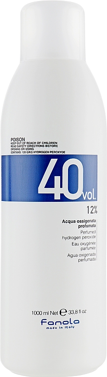 Entwicklerlotion 12% - Fanola Acqua Ossigenata Perfumed Hydrogen Peroxide Hair Oxidant 40vol 12%