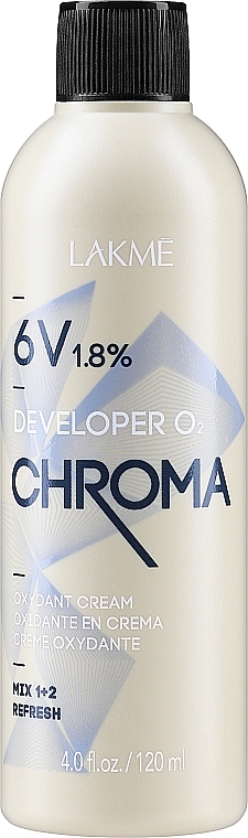 Creme-Oxidationsmittel - Lakme Chroma Developer 02 6V (1,8%) — Bild N1