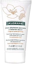Beruhigende Enthaarungscreme mit Süßmandel für das Gesicht und empfindliche Zonen - Klorane Soothing Hair Removal Cream With Sweet Almond — Bild N1