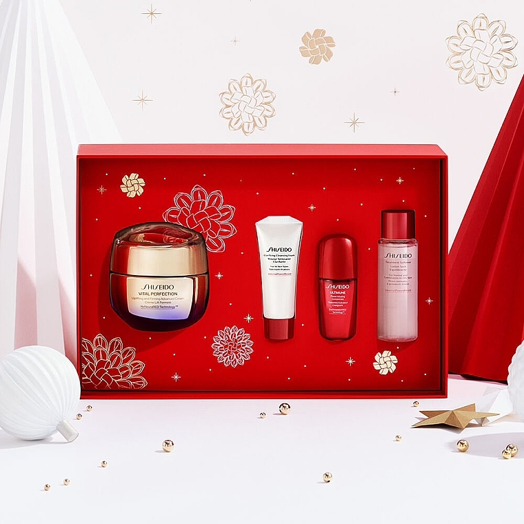 Set, 5 Produkte - Shiseido Vital Perfection & Ginza Night Eau de Parfum Intense Holiday Kit — Bild N4