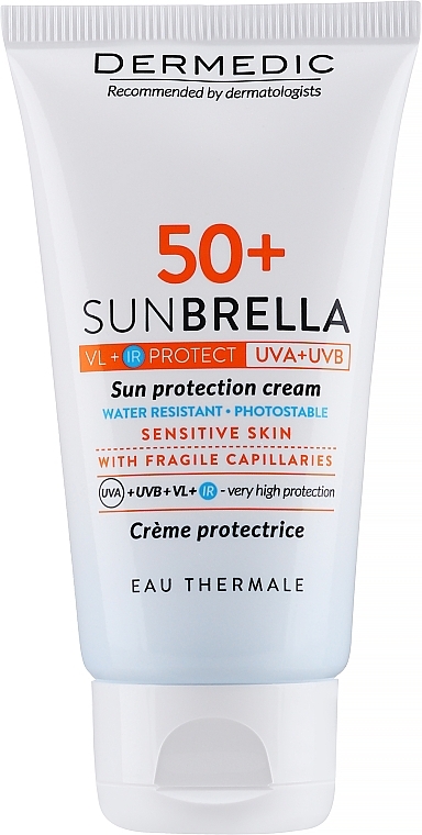 Sonnenschutzcreme für das Gesicht mit Gefäßproblemen SPF 50+ - Dermedic Sun Protection Cream SPF 50 — Bild N1