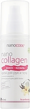 Hand- und Körpercreme Kokos und Vanille - NanoCode NanoCollagen — Foto N1