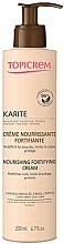 Düfte, Parfümerie und Kosmetik Pflegende und stärkende Haarcreme mit Sheabutter - Topicrem Karite Nourishing Fortifying Cream
