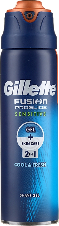 2in1 Rasiergel für empfindliche Haut - Gillette Fusion ProGlide Sensitive Cool & Fresh Shave Gel — Bild N1