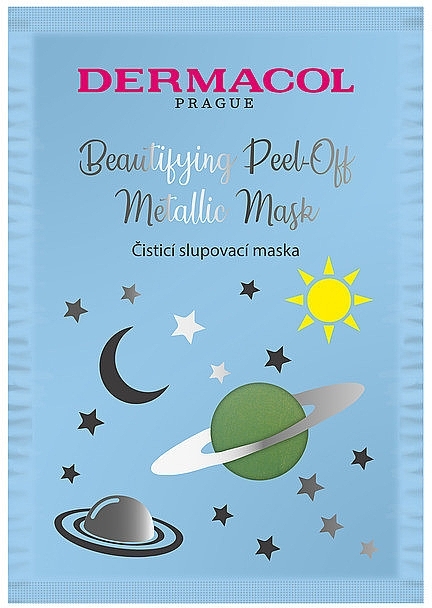 GESCHENK! Peelingmaske für das Gesicht - Dermacol Beautifying Cleansing Peel-Off Metallic Mask — Bild N1