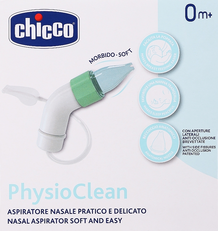 Nasensauger für Säuglinge ab dem ersten Tag - Chicco PhysioClean Nasal Aspirator Soft and Easy  — Bild N1