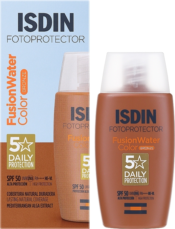 Getönte Sonnenschutzcreme - Isdin Fusion Water Colour Light SPF50 — Bild N2