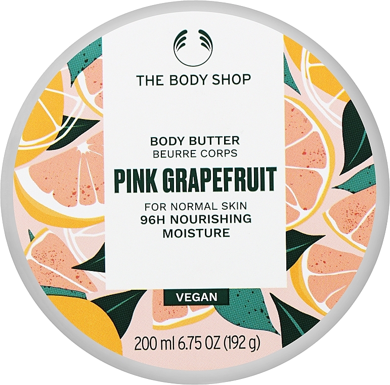 Feuchtigkeitsspendende Körperbutter mit Grapefruitkernöl und Sheabutter - The Body Shop Pink Grapefruit 96H Nourishing Moisture Body Butter — Bild N2