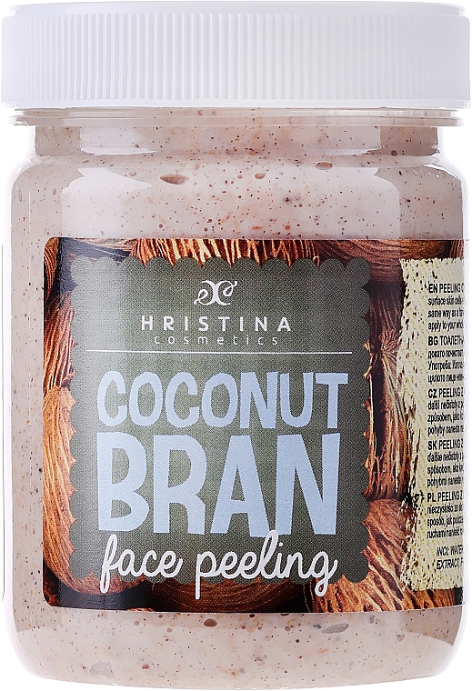 Gesichtspeeling mit Kokosraspeln - Hristina Cosmetics Coconut Bran Face Peeling — Bild N1