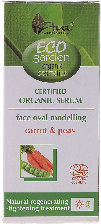 Regenerierendes und straffendes Gesichtsserum mit Möhre und Erbse 45+ - Ava Laboratorium Eco Garden Certified Organic Serum Carrot & Peas — Bild N2