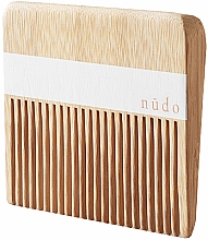 Körperpflegeset - Nudo Nature Made Bamboo Essentials (Wattestäbchen 200St. + Haarkamm 1St. + Nagelbrüste 1St. + Zahnbürste 1St. + Tasche 1St.) — Bild N3