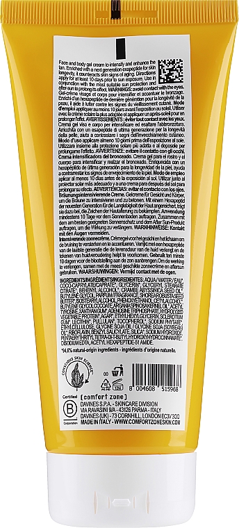 Bräunungsverstärkendes Creme-Gel für Gesicht und Körper - Comfort Zone Sun Soul Cream Gel Tan Maximizer — Bild N2