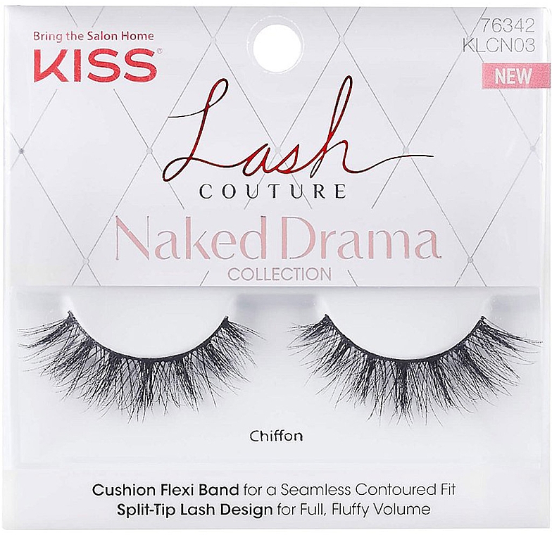 Künstliche Wimpern - Kiss Lash Couture Naked Drama Collection Chiffon — Bild N1