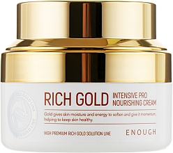 Düfte, Parfümerie und Kosmetik Intensiv pflegende Gesichtscreme auf Basis von Gold-Ionen - Enough Rich Gold Intensive Pro Nourishing Cream