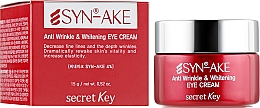 Düfte, Parfümerie und Kosmetik Anti-Falten Augencreme - Secret Key Syn-Ake Anti Wrinkle Whitening Eye Cream